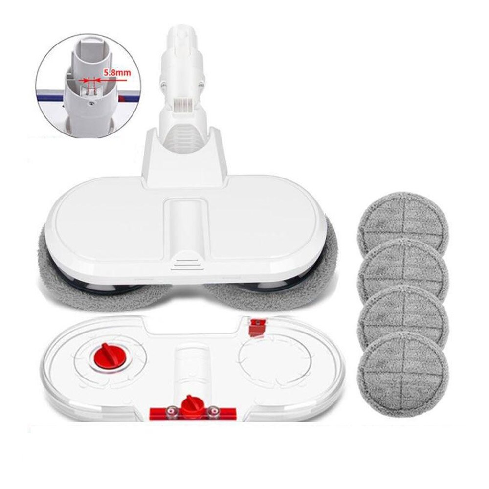 Moppisuutin vesisäiliöllä Xiaomi Dreame/Dyson - Kaksinkertaiset pyörivät moppipyörät