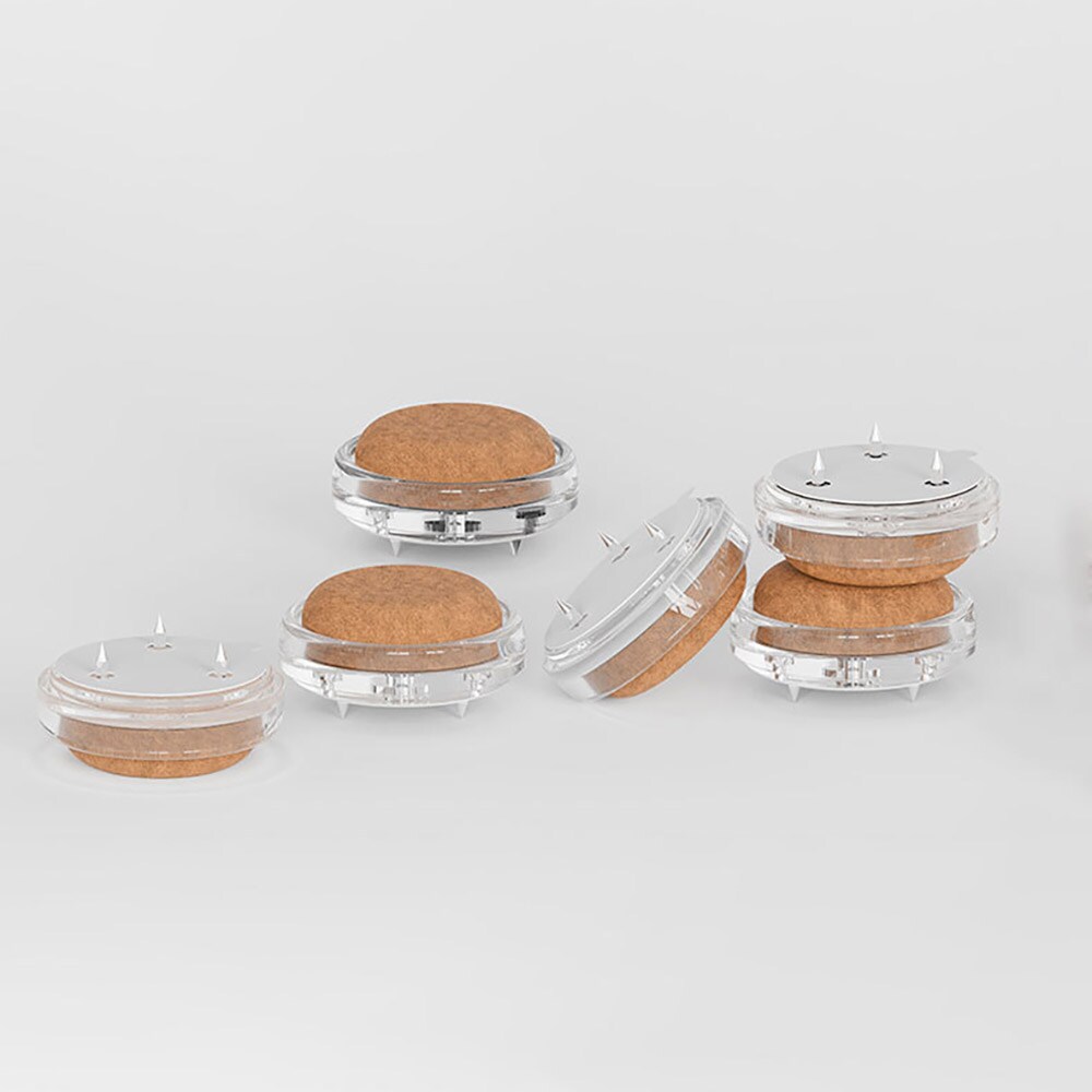 Lattiasuoja naulalla tuoleille ja pöydille 2,5cm 4-pack 4-pack