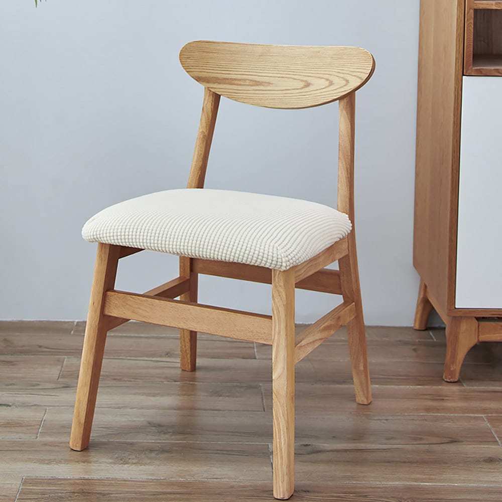 Elastinen tuolin suojus - Valkoinen