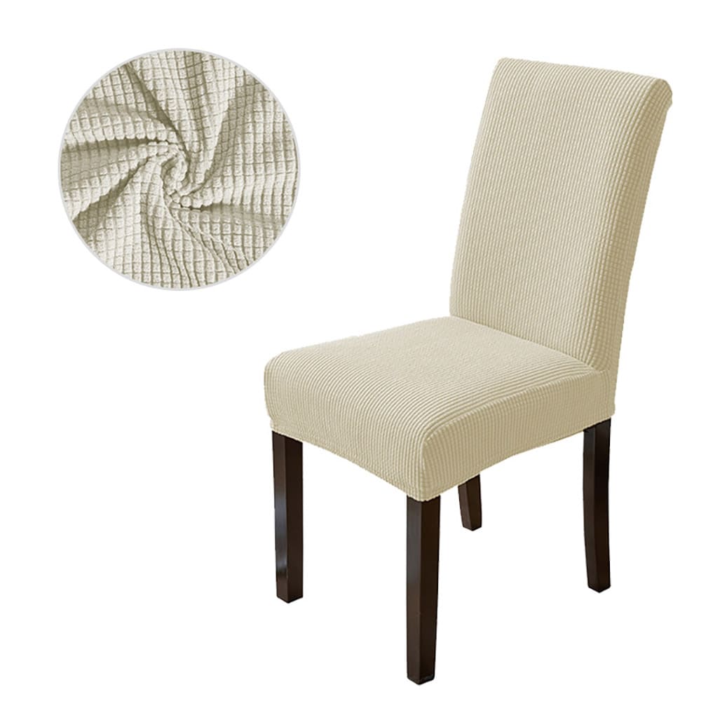 Elastinen tuolin suojus - Valkoinen