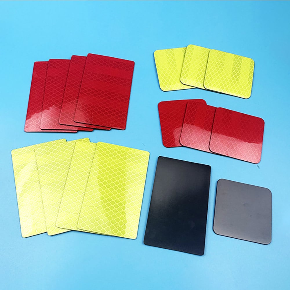 Itseliimautuva magneettiteippi keltaisella heijastimella 50x80mm 10-pack 10 kpl