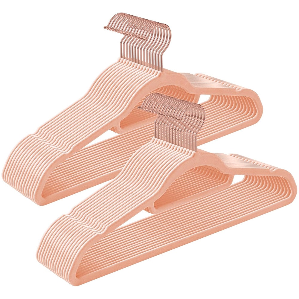 Samettiset ripustimet 30-pack - Rosegold