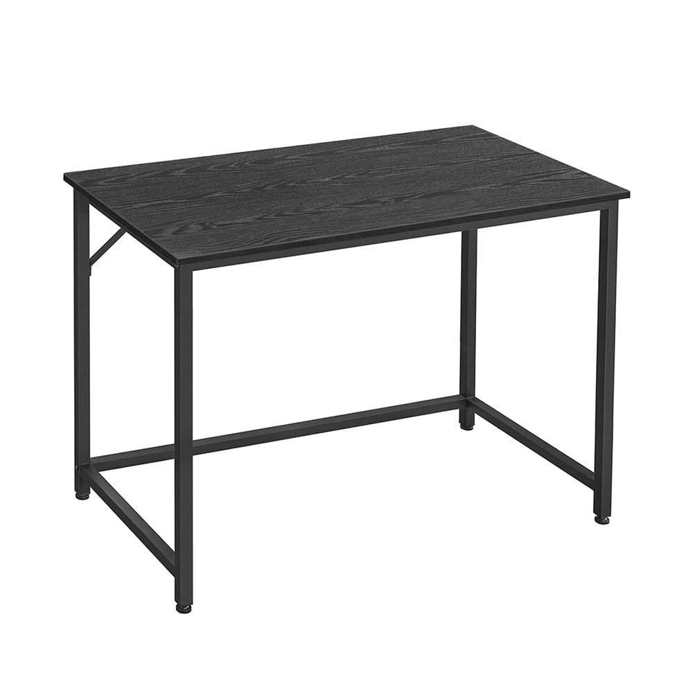 Musta työpöytä metallikehyksellä - 100 x 50 x 75 cm - 100 x 50 x 75 cm