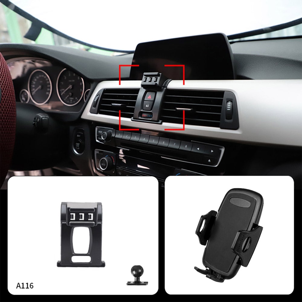 Puhelinteline BMW 3-sarja (F30/F31) / GT (F34) 2013–2020 – ilman porausta, mallikohtainen kiinnitys