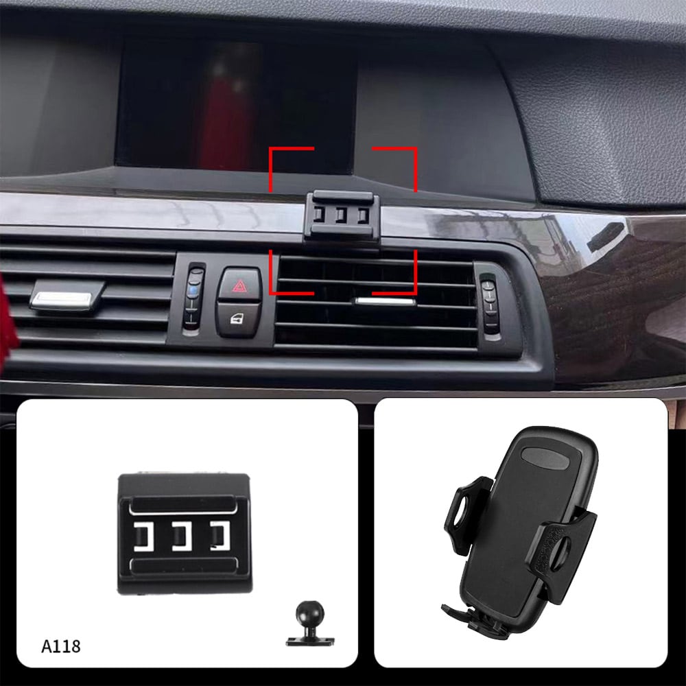 Puhelinteline BMW 5-sarja (F10/F11) 2011–2017 – mallikohtainen kiinnitys ilman porausta