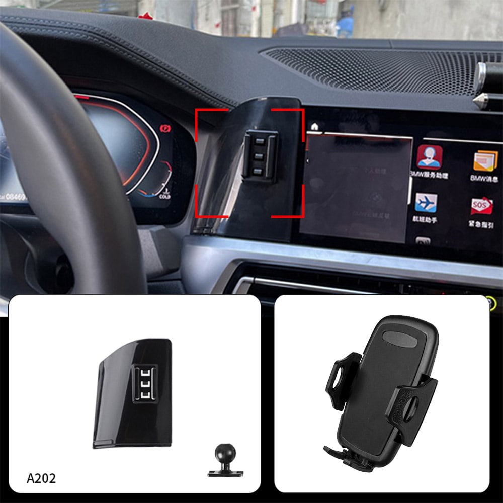 Puhelinteline BMW 3-sarja 2020–2022 – mallikohtainen kiinnitys ilman porausta