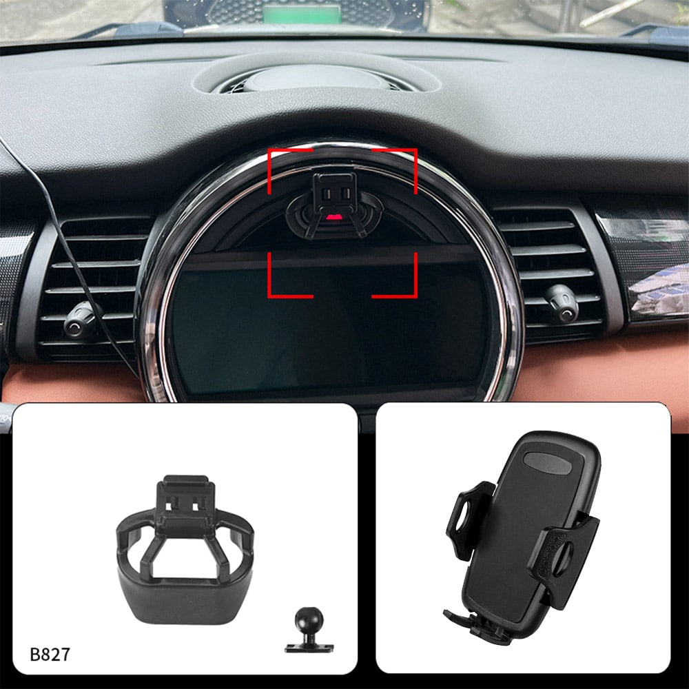 BMW Mini puhelinteline 2014–2021 (F56) – kiinteä asennus ilman porausta, säädettävä