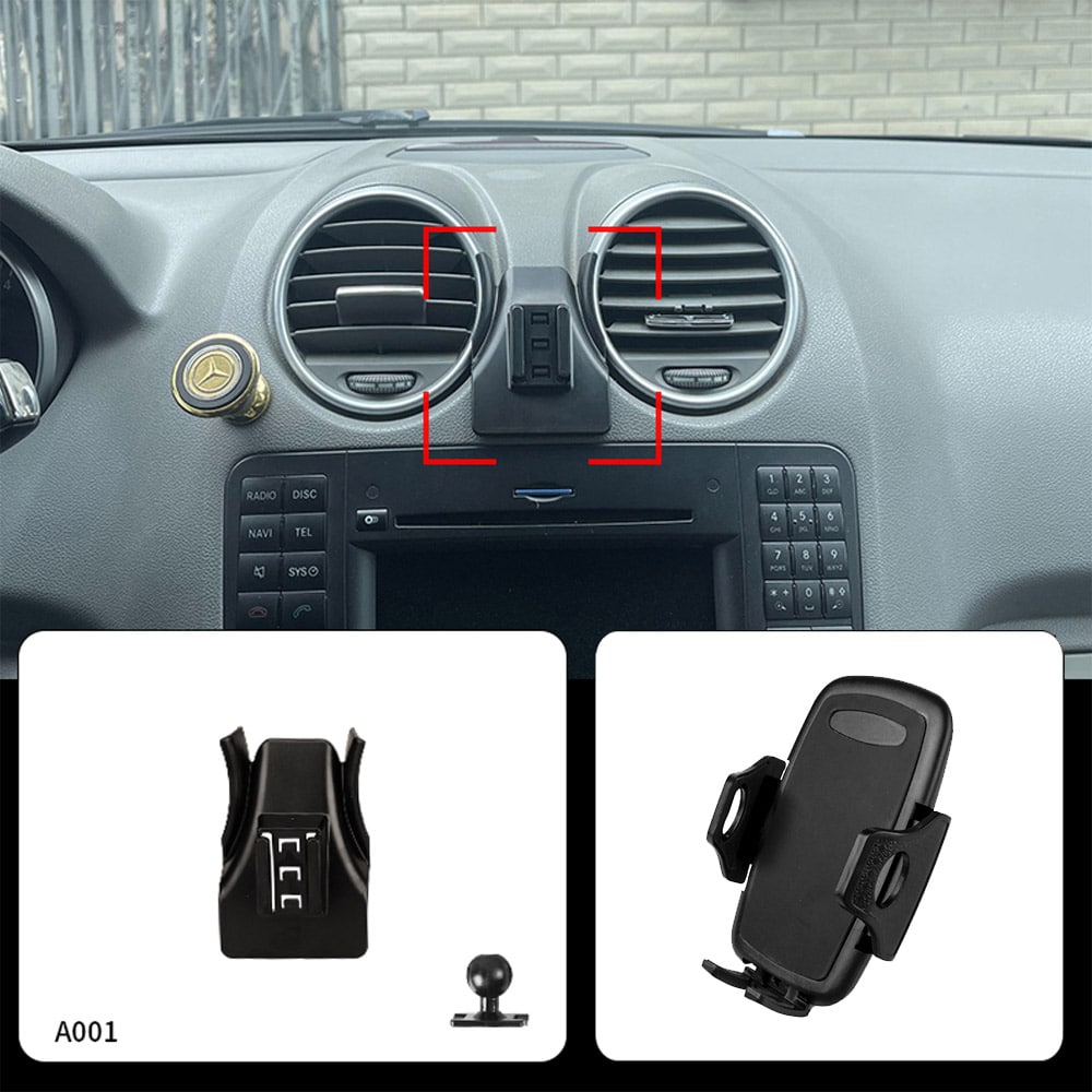 Mercedes ML puhelinteline 2005–2010 – W164, ilman porausta