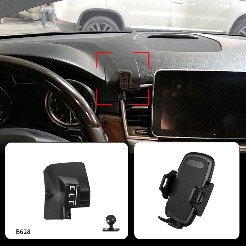 Mercedes ML puhelinteline 2012–2015 – W166, ilman porausta