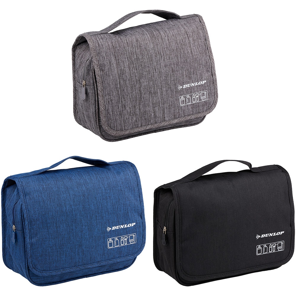 Pienikokoinen ja nelilokeroinen toalettilaukku