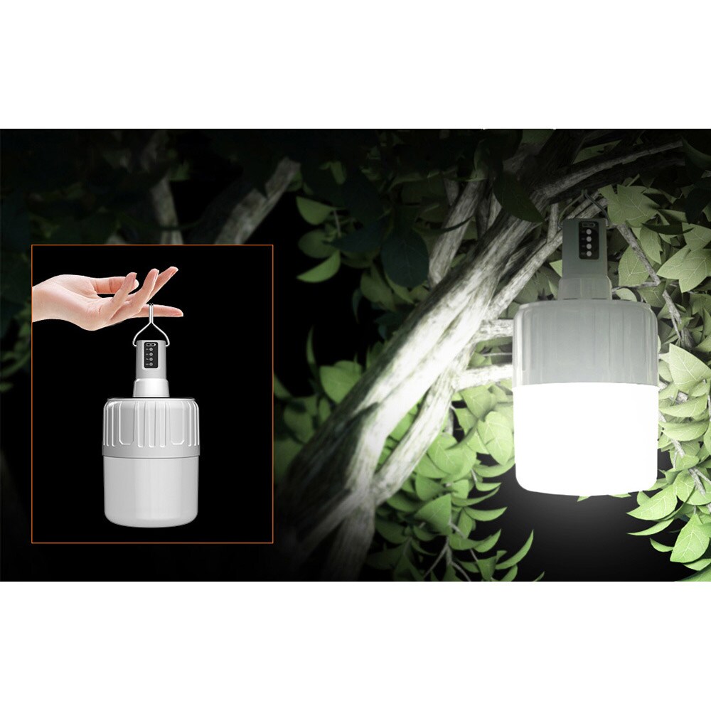LED-retkeilyvalaisin aurinkolatauksella ja 500 lm kirkkaudella