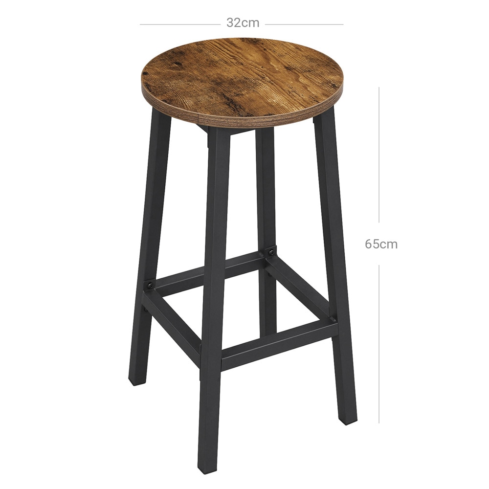Baarijakkara 65 cm - Rustiikkinen ruskea ja Musta