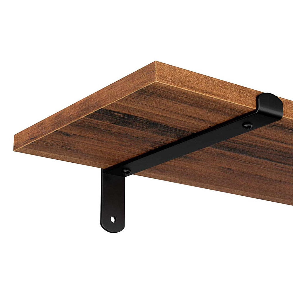 Puiset seinähyllyt 60 cm 2-pack - maalaismainen ruskea