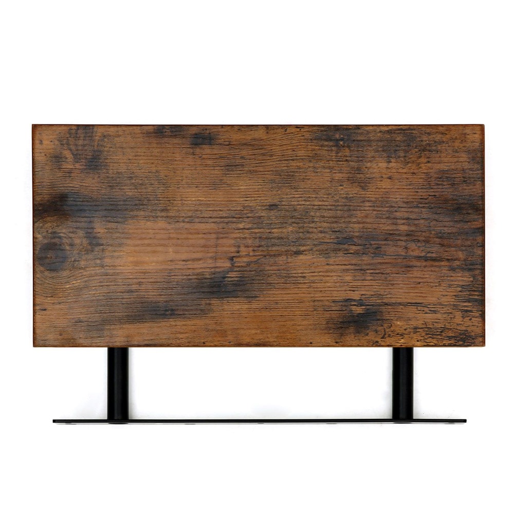 Puinen seinähylly, jossa on piilotettu ripustus - 80 x 20 x 3,8 cm - rustiikinruskea