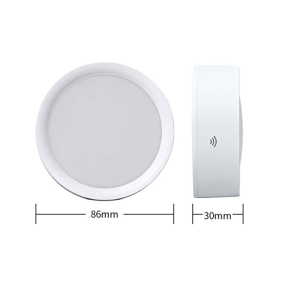 Langattomat LED-kohdevalot, 6 kpl / kaukosäätimellä varustetut kiekkovalot / himmennettävä kaappivalaisin