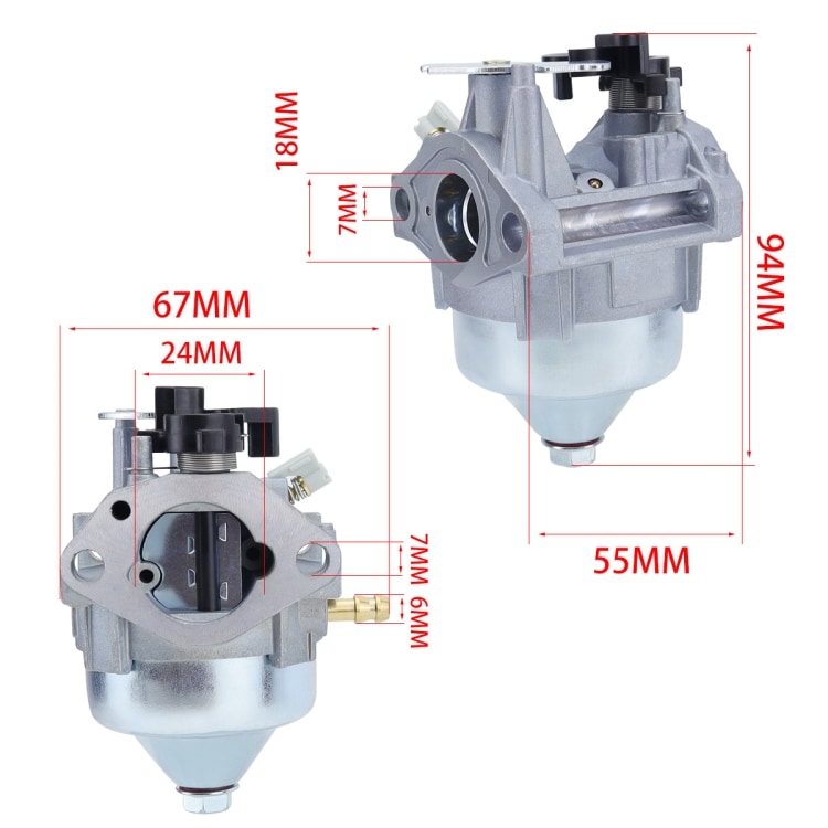 Kaasutin Honda GCV170LA / HRN216 ruohonleikkuriin - korvaa 16100-Z9L-811:n