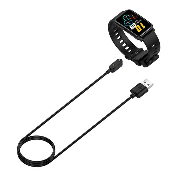 Magneettinen USB-laturi Huawei Band 10 / 9 / 8 - 1 m, Musta