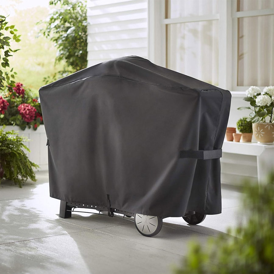 Grillin suojus Oxford-kankaasta - suurempi malli Weber Q3000 ja Q2000 -malleihin