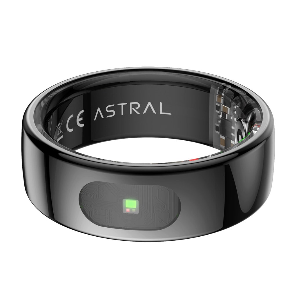 Forever Astral Älysormus SR-100 – Terveyden Seuranta, Bluetooth 5.2, 7 pv Akunkesto, Koko 7, Vedenkestävä 5ATM