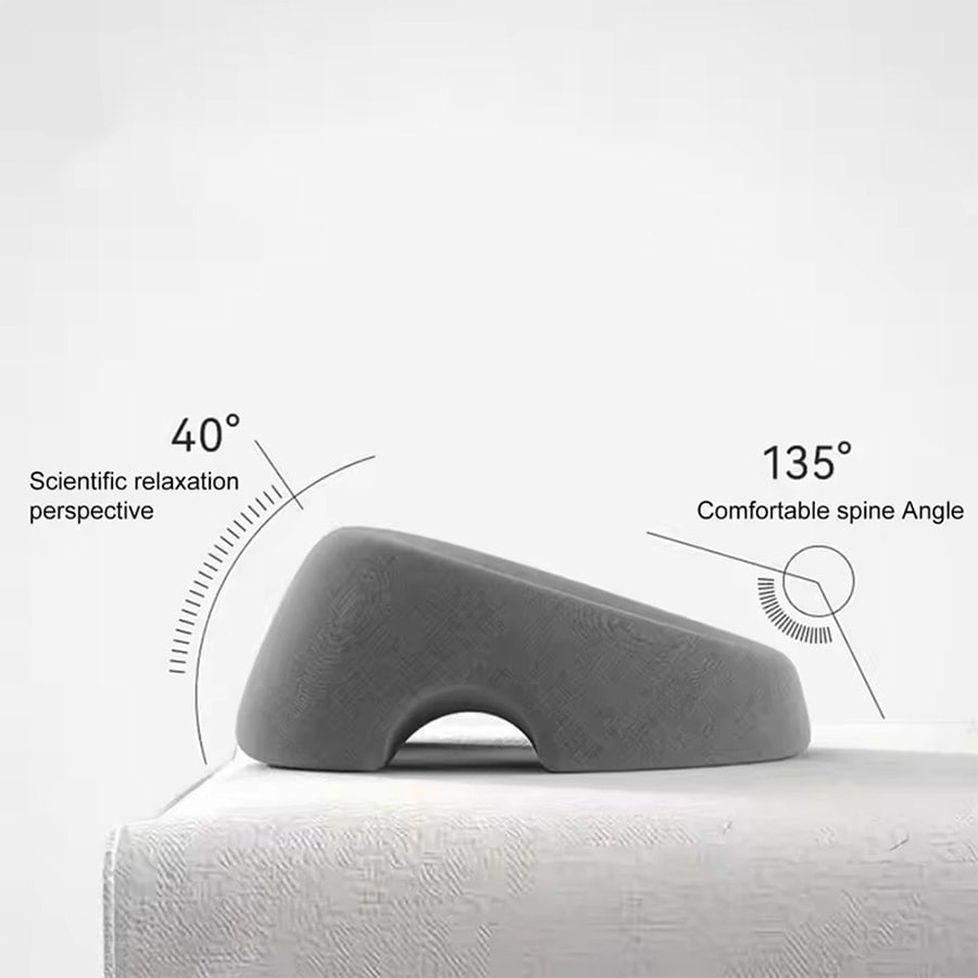 Muistivaahto kasvotyyny - ergonominen muotoilu vatsa-asentoon