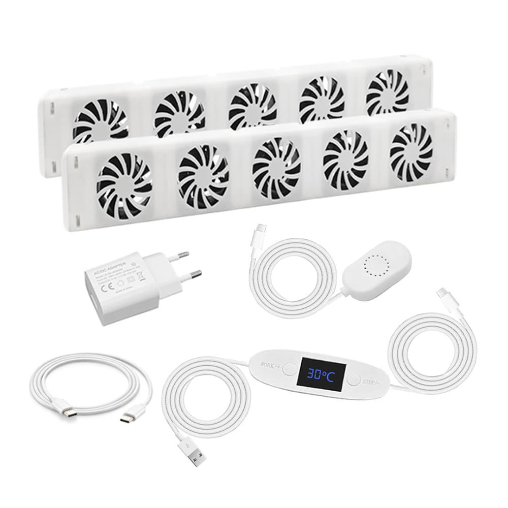 Lämpöpatteri, jossa tuuletin 2 kpl – Sähköinen Lämmönlevitin 47 cm, Hiljainen ja Energiatehokas