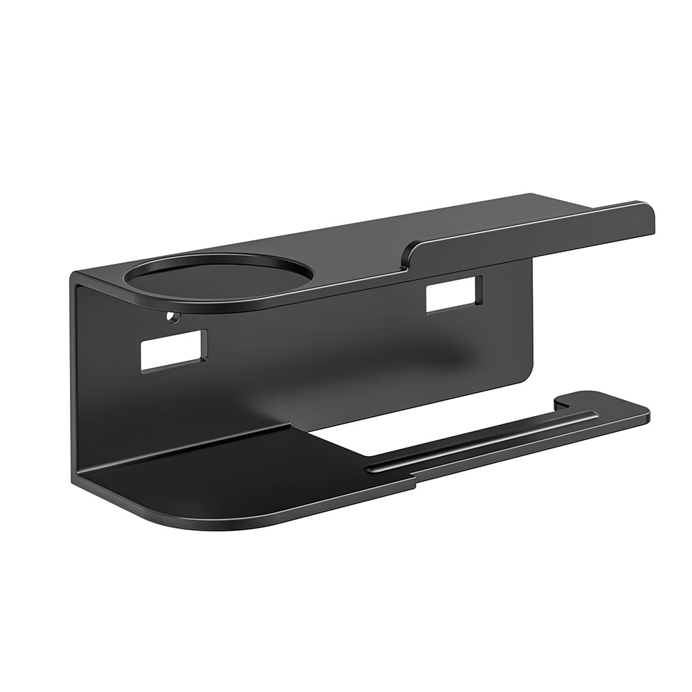 WC-paperirullan pidike hyllyllä - Svart