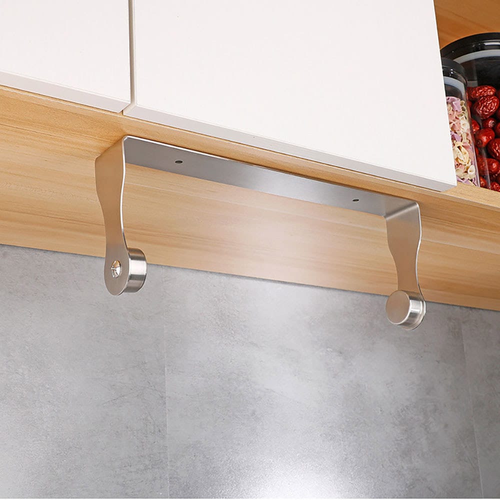 Ruostumattomasta teräksestä valmistettu paperiteline 28 cm:n paperipyyherullille