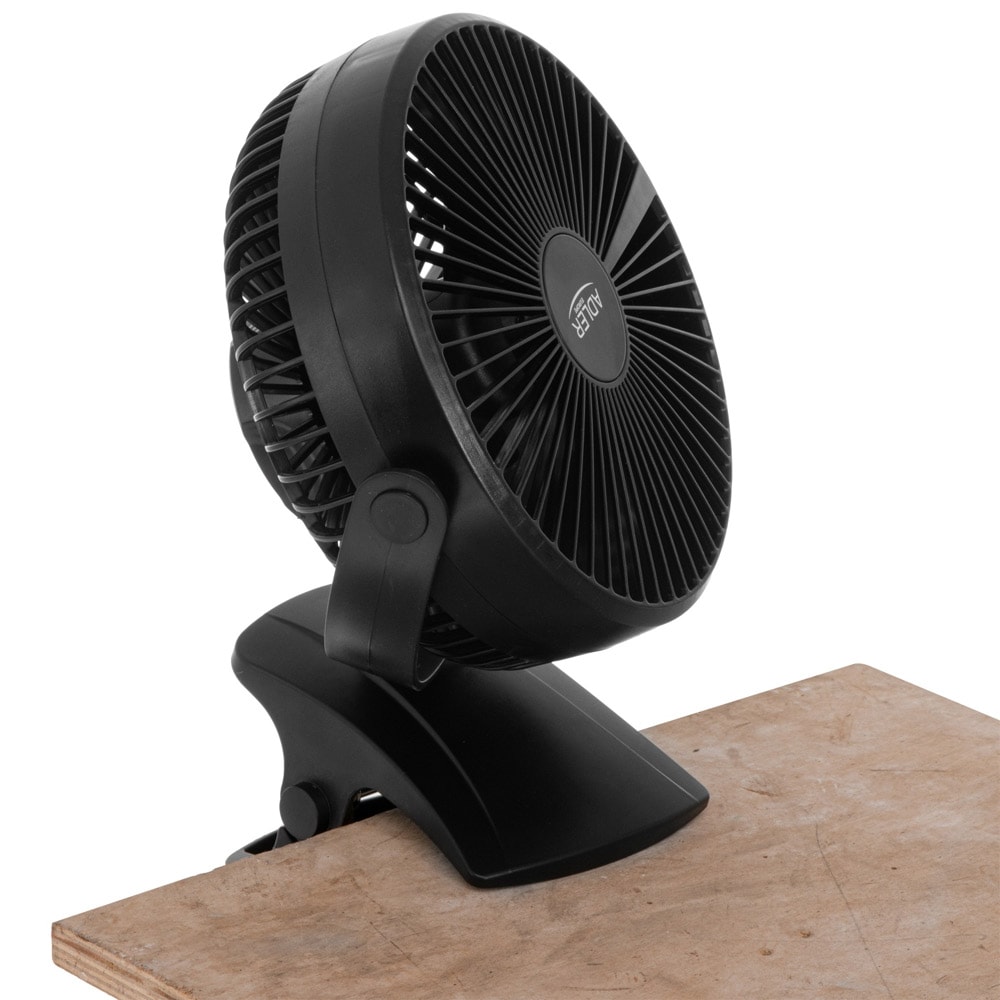 Ladattava tuuletin klipsillä - 3000 mAh, 360° kierto, USB-C-lataus - Svart