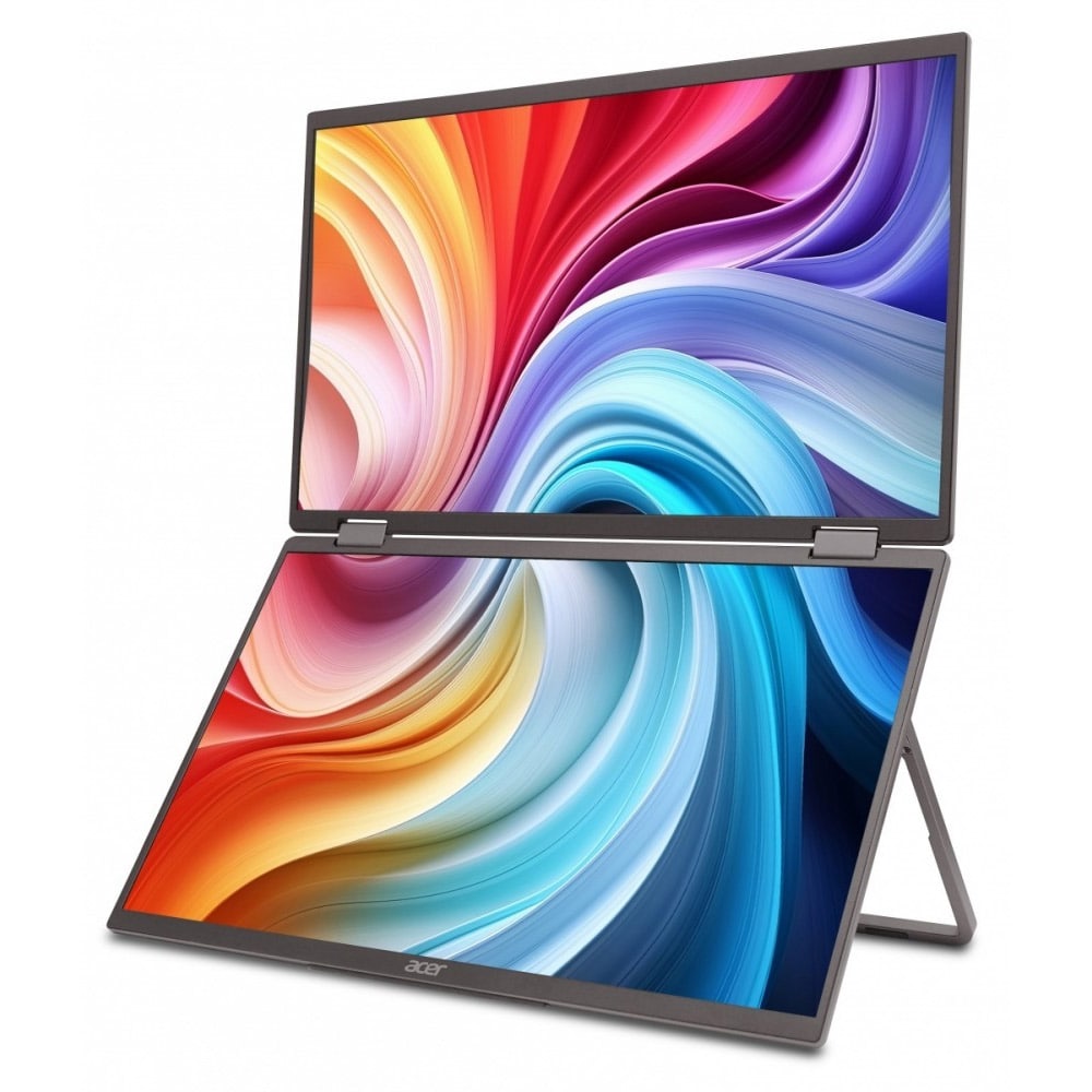 Acer PD163Q Kannettava IPS-näyttö 16" – Full HD, USB-C ja Mini HDMI, Kallistettava Jalusta, Kevyt 1,55 kg