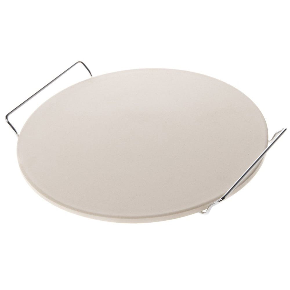 Cordierite pizzakivi Ø 32 cm kromatulla telineellä