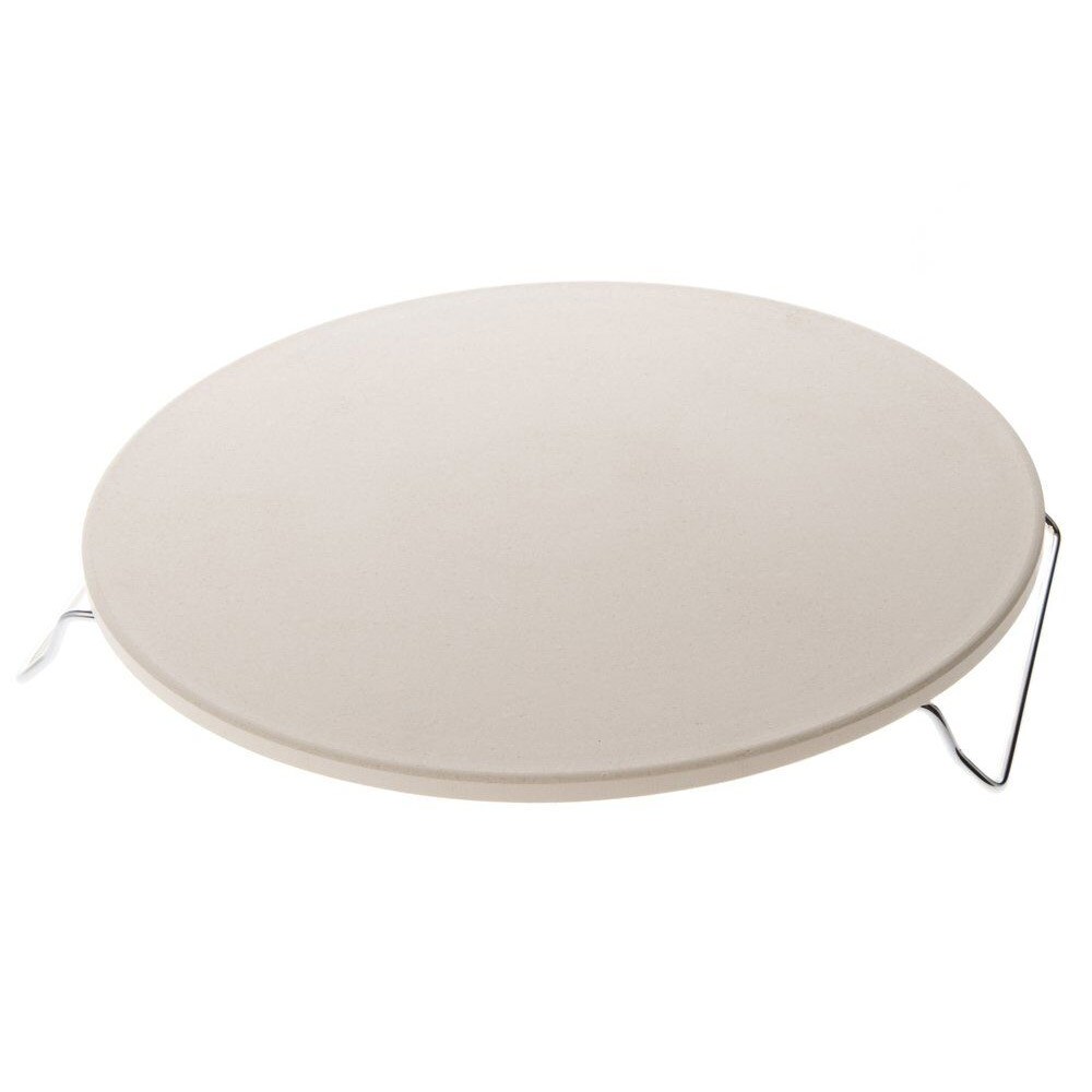 Cordierite pizzakivi Ø 32 cm kromatulla telineellä