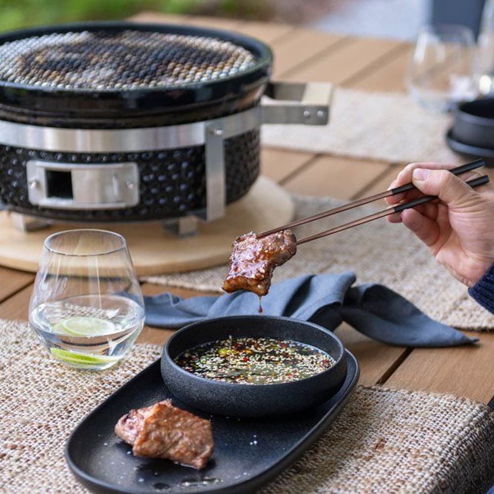 Japanilainen hibachi pöytägrilli – keraaminen hiiligrilli Ø 30 cm, 10 vuoden takuu