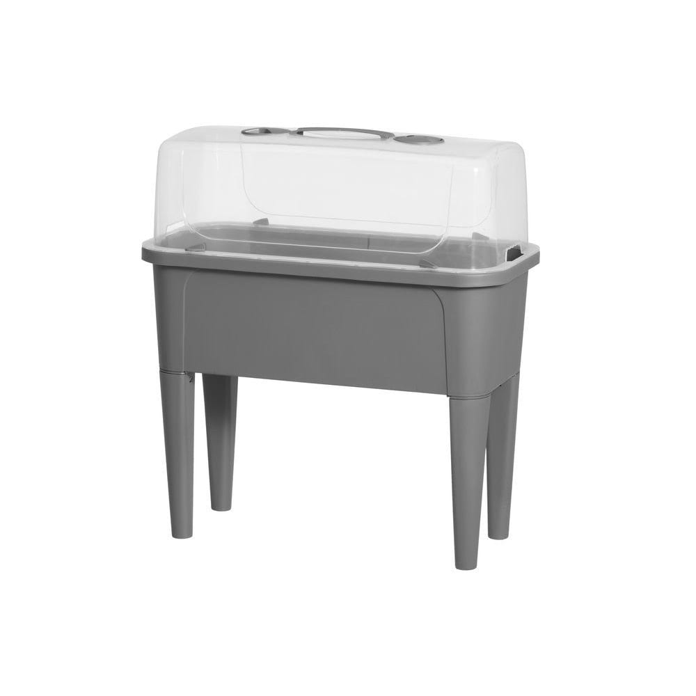 Kasvilaatikko jaloilla ja kannella 68L – minikasvihuone, säädettävä korkeus, parvekeviljelyyn