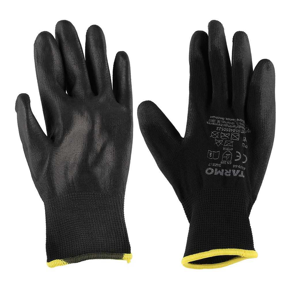 Fitter-hanskat koko 7 - 10-pakkaus PU-pinnoitteella