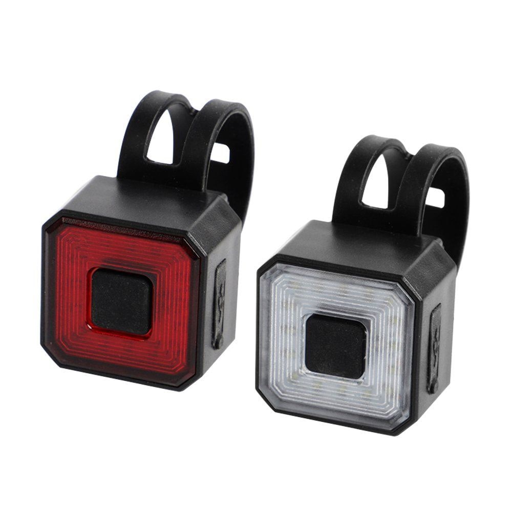 Pyörävalo takana ja edessä USB-latauksella ja 50 lm kirkkaudella