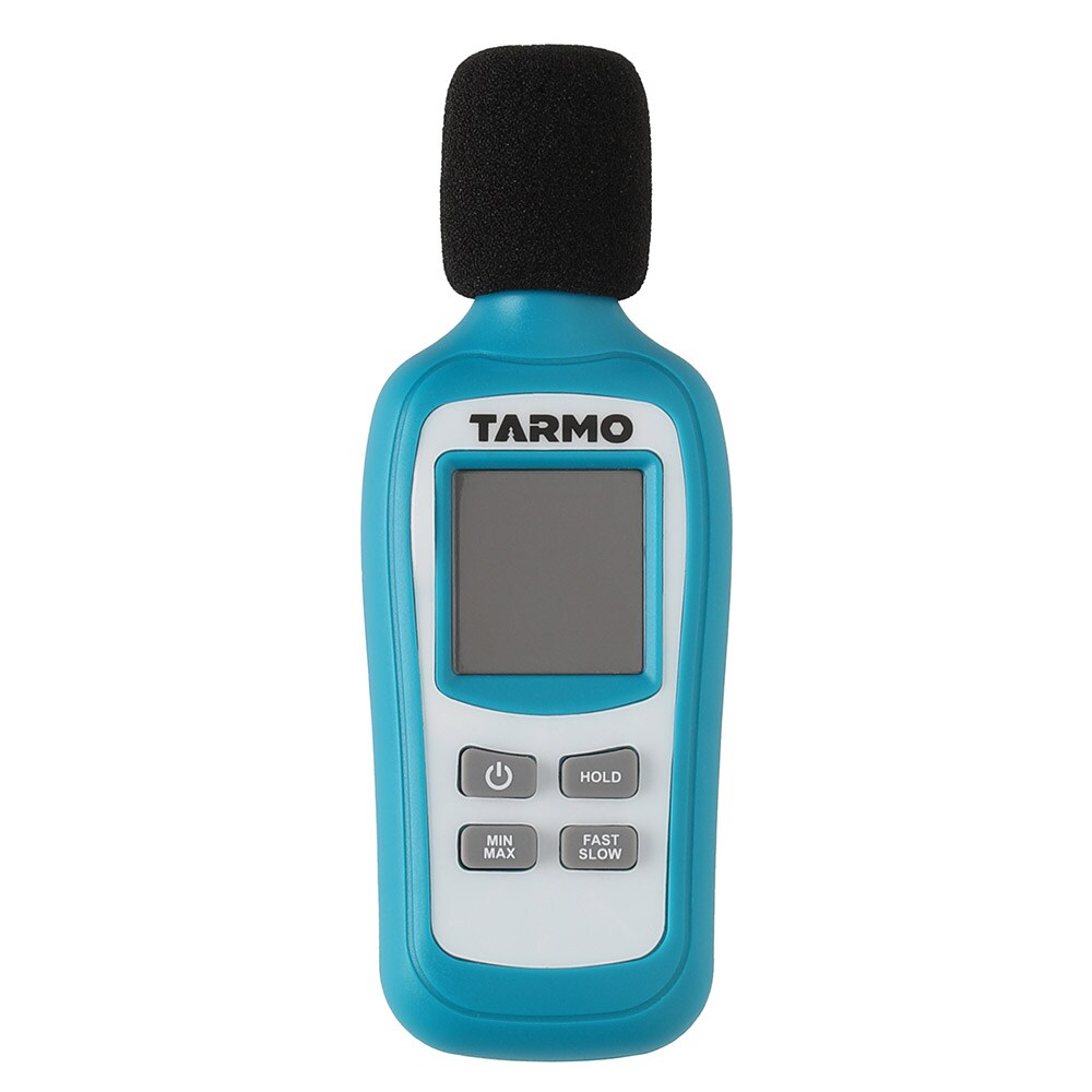 Lämpömittarilla varustettu desibelimittari