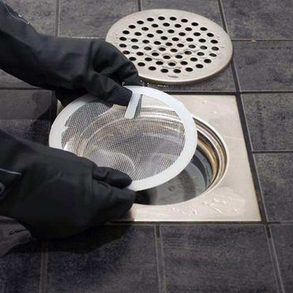 Lattiakaivon suodatin 5 kpl 14,5 cm / hiussuodatin lattiakaivoon / viemärisuodatin verkolla / verkkosuodatin
