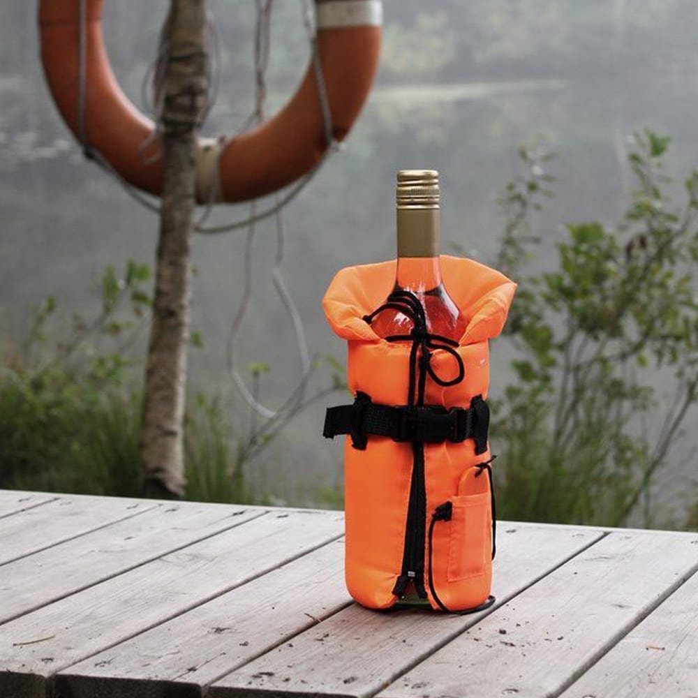 Viinipullon pelastusliivi