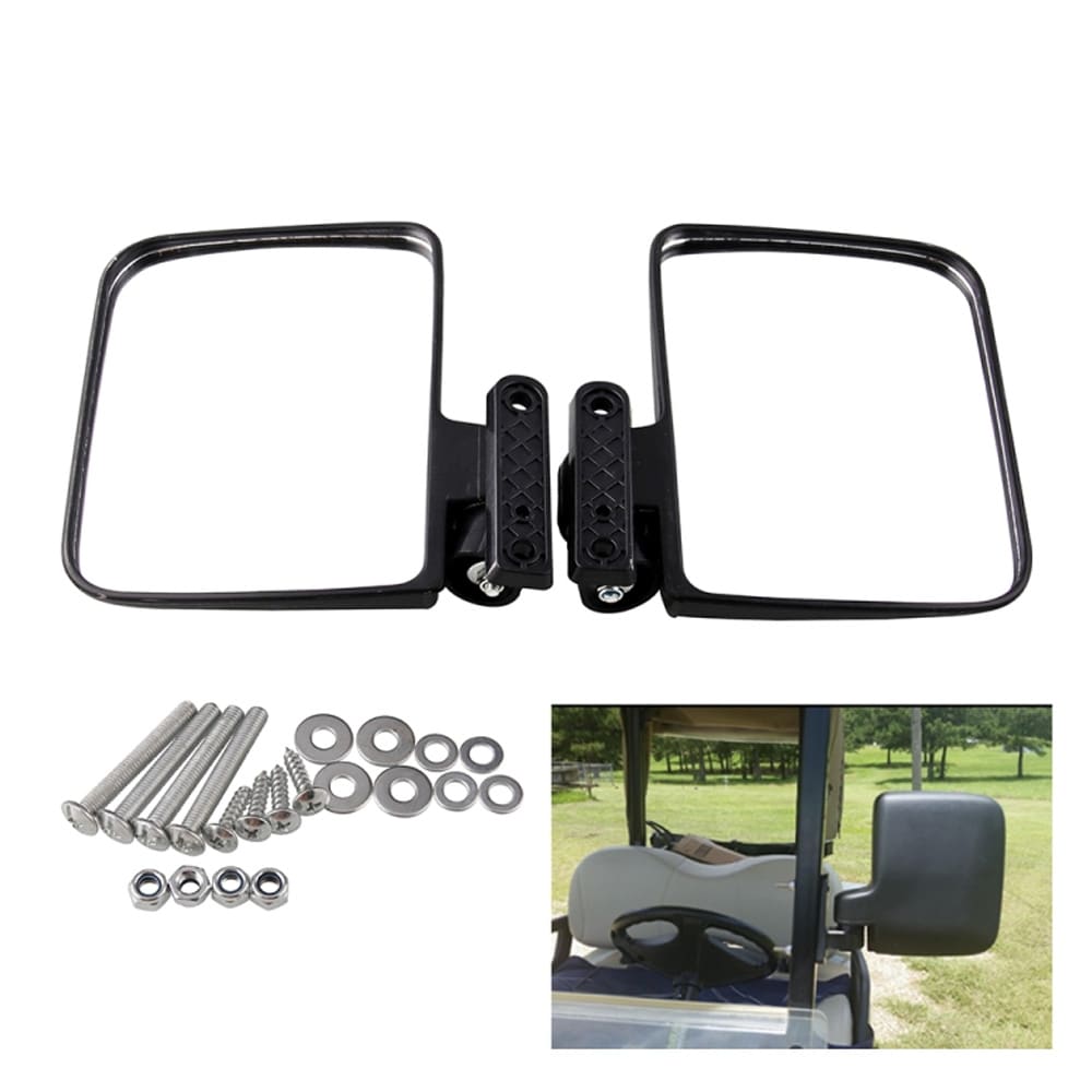 Golfkärryn sivupeilit - kuperalla linssillä ja säädettävällä kiinnityksellä