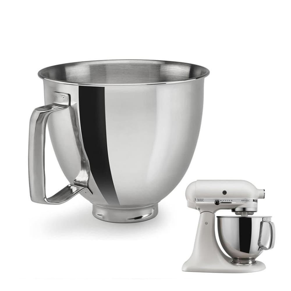 Ruostumattomasta teräksestä valmistettu kulho KitchenAid 4.5QT / 5QT Keittiöapulainen