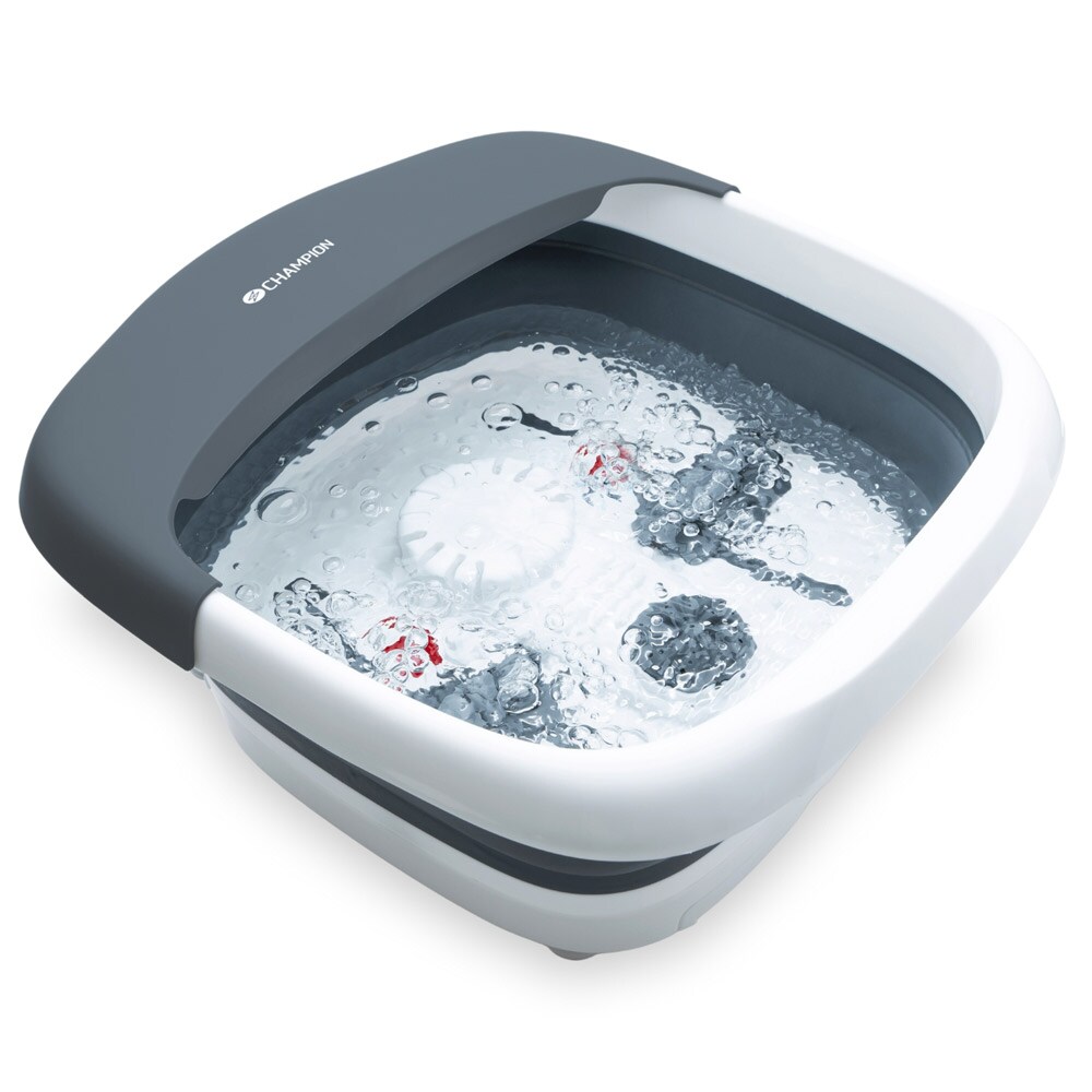 Champion taitettava jalkakylpy – lämpö, kuplat, värinä, infrapuna, 5 L