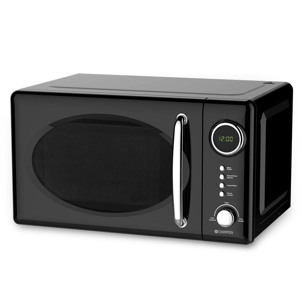 Champion retro mikroaaltouuni – 20 L, 700 W, 12 ohjelmaa, sulatus, LED-näyttö, lapsilukko