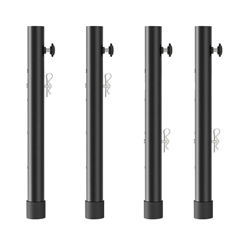 Teräksiset pöydänjalan jatkeet, 4-pack