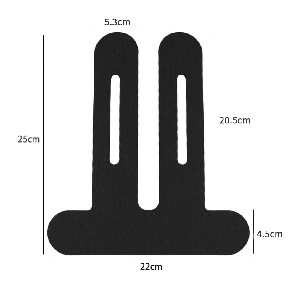 Kinesioteippi polvelle 22×25 cm - Musta