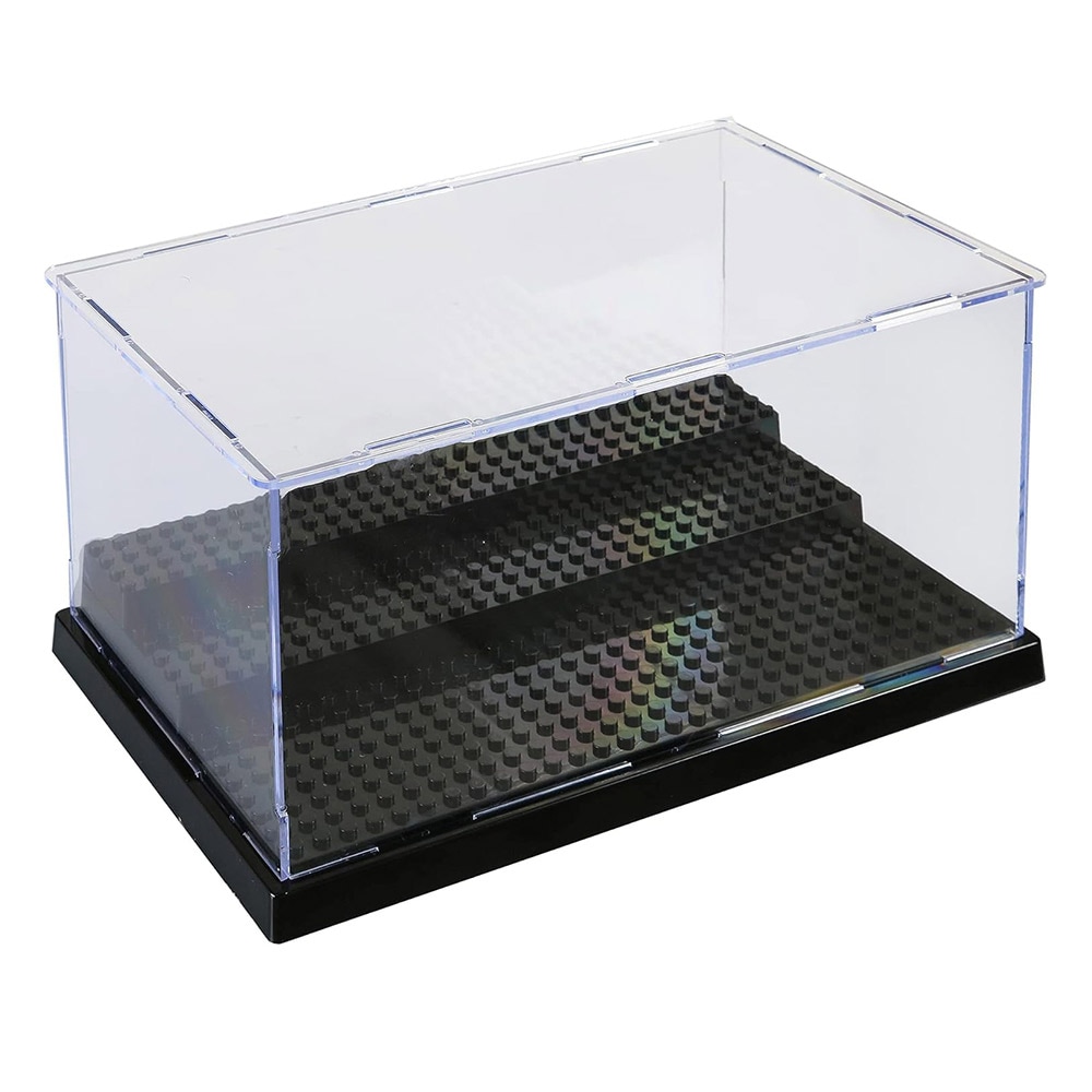 Näyttelylaatikko Lego-figuureille 25,5 × 13,7 × 15,5 cm