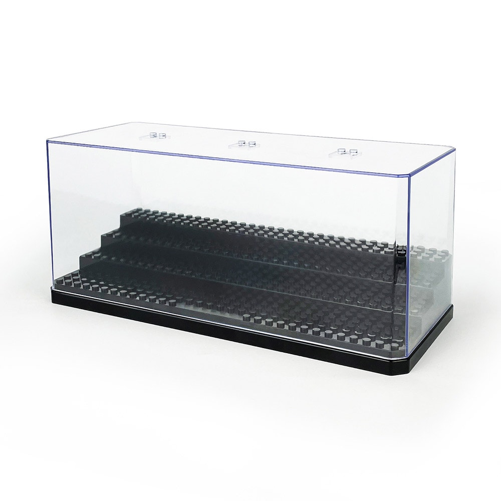 Näyttelylaatikko Lego-figuureille 26,8 × 11,2 × 11,6 cm