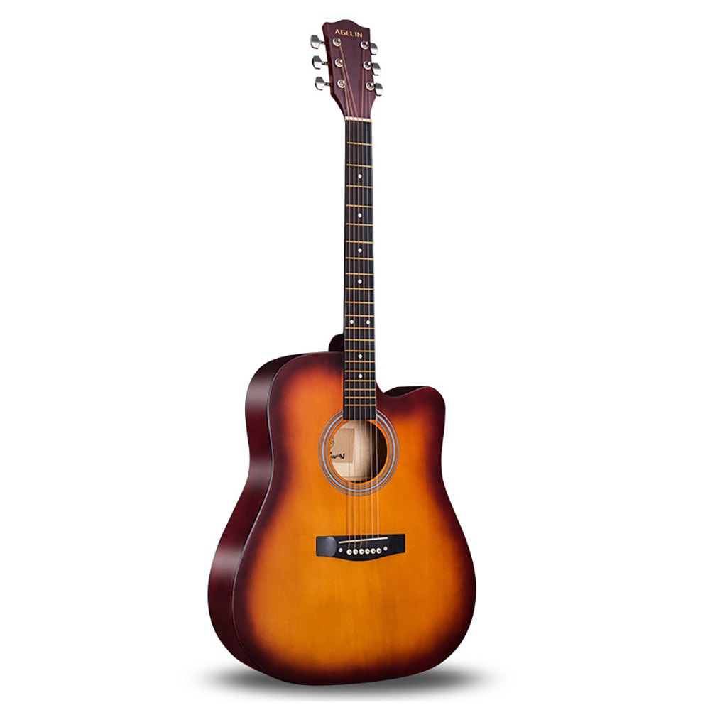 Aloittelijoille tarkoitettu kitara lehmuspuusta - n. 104 cm