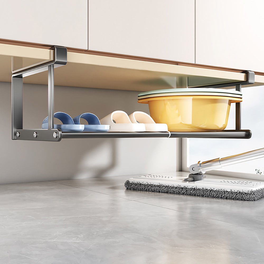 Säädettävä ruostumattomasta teräksestä valmistettu hylly 50-90cm hyllylle