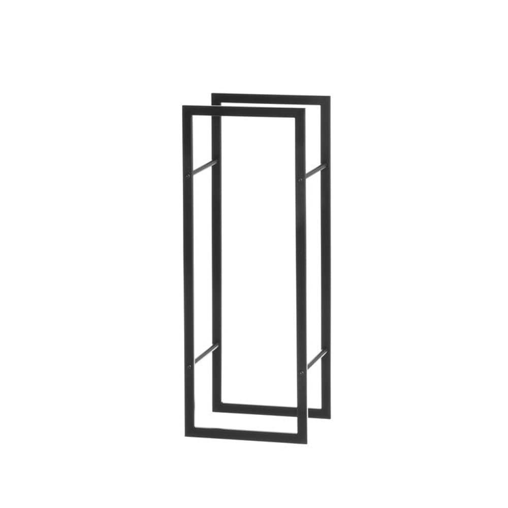 Polttopuuteline Torni metallista S - Svart