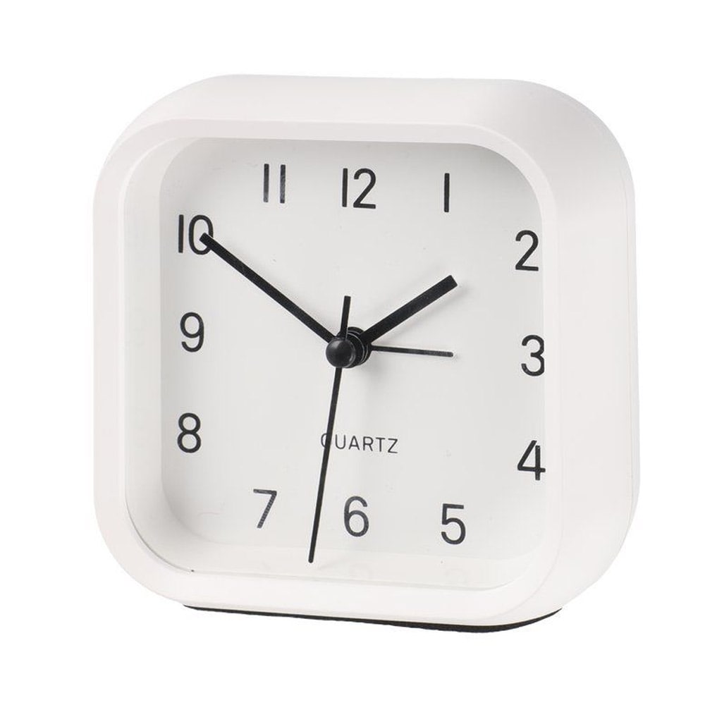 Paristokäyttöinen analoginen herätyskello Glocube - Valkoinen